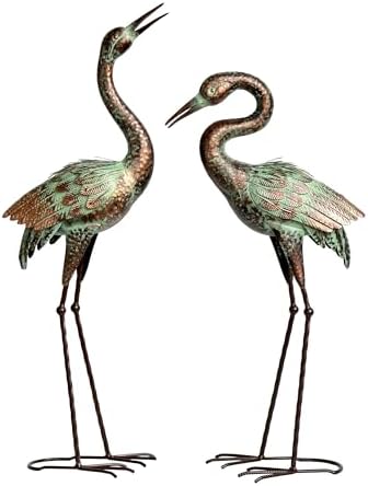 Shorayn Blue Heron Sculptures Outdoor Garden Statues