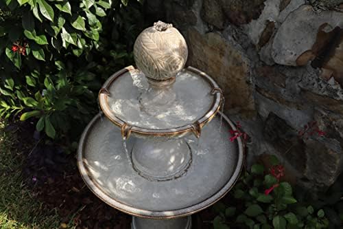 Kenroy Home 50097IV Serene Tiered Fountain with Ivory Finish