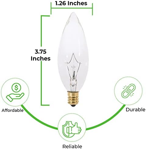 BULBMASTER 15 Watts Decorative Light Bulbs Pack of 12