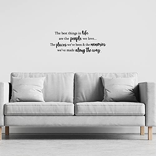 Best Things in Life Wall Decal Quotes Inspirational Sayings Vinyl Art