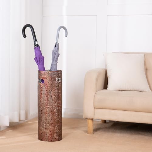 21 Inch Heavy Duty Metal Umbrella Stand - Durable and Stylish Organizer