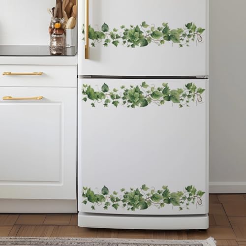 4 Pcs Green Leafy Vine Wall Stickers DIY Removable