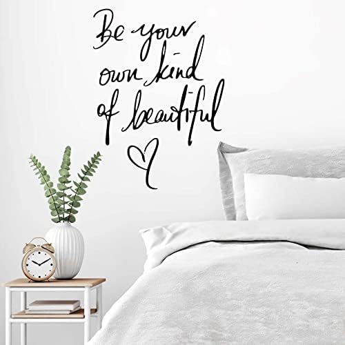 Inspirational Vinyl Wall Decals with Be Your Own Kind of Beautiful Quote