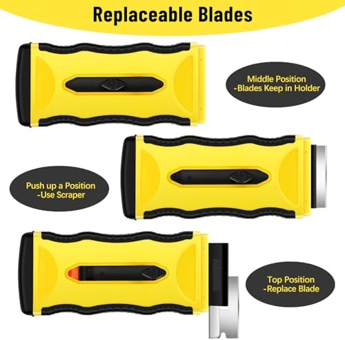 DEKEones 2-in-1 Scraper Tool with 5Pcs Plastic and 5Pcs Metal Blades