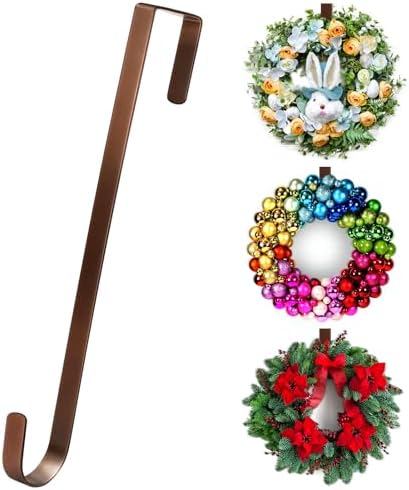 12 Inch Wreath Hanger for Front Door Hooks