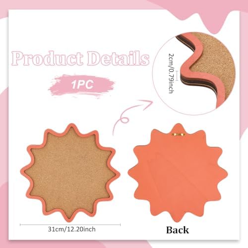 UNICRAFTALE Flower Frame Cork Bulletin Board