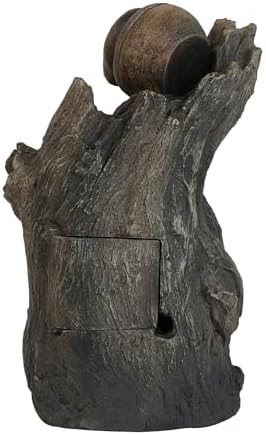 Charming 3-Tier Water Fountain with Rustic Brown Design