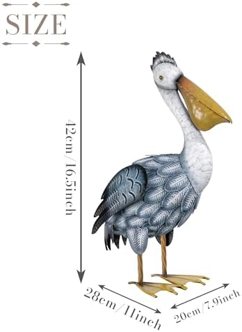 Teresas Collections Pelican Statue Outdoor Decor 165 Inch