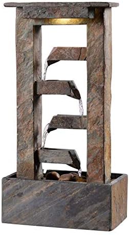 Kenroy Home 51046SL Green Slate Table Fountain