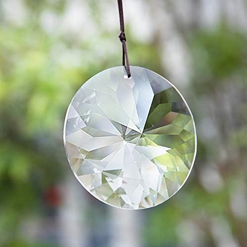 YU FENG Bauhinia Hanging Faceted Crystals Suncatcher Ornament