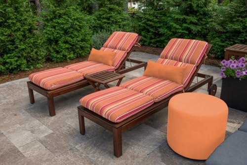 TRP Rectangle Lumbar Throw Pillow Orange Tangerine