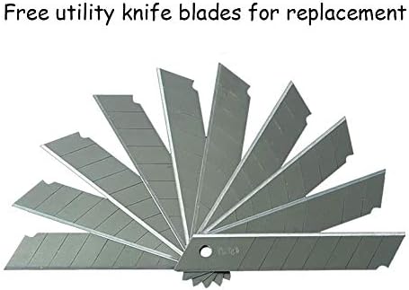 LDS 4 Inch Wide Glass Scraper with 10 Blades and Screw Driver