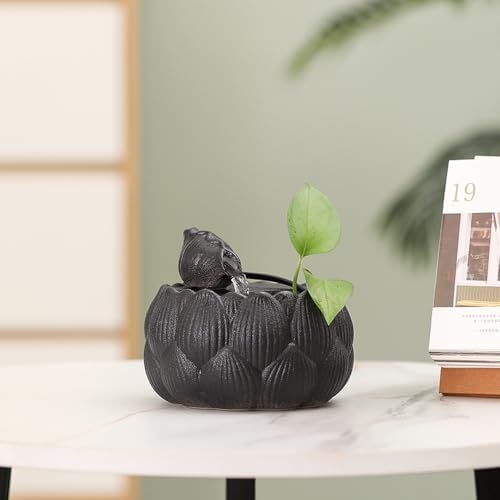 Ceramic Tabletop Fountain for Indoor and Outdoor Use