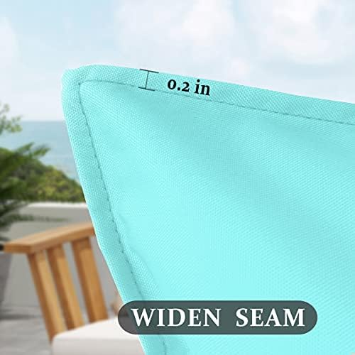 Pack of 2 Waterproof Throw Pillow Covers for Outdoor Use