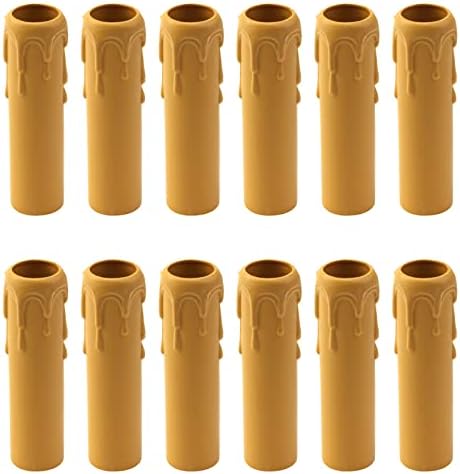 Dnyta 4 in Candle Socket Covers Yellow 12 Pcs