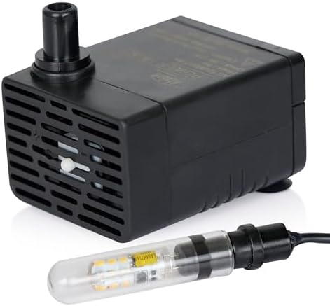 Alpine Corporation 95 GPH Fountain Pump with Halogen Light