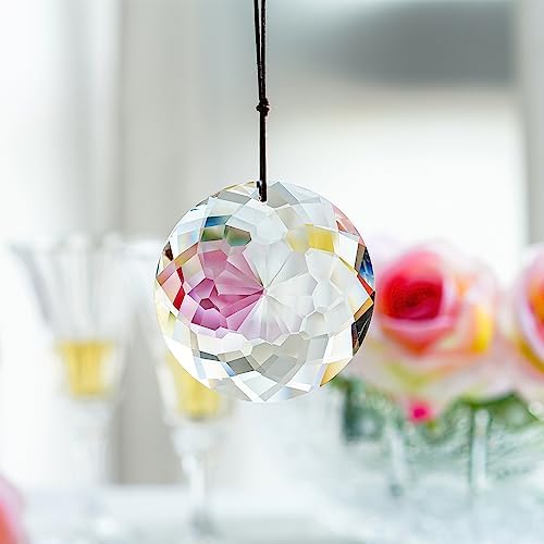 HDCRYSTALGIFTS Hanging Crystal Suncatcher 75MM