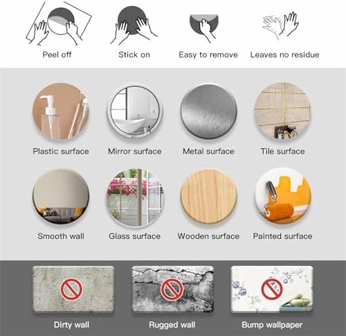 Blue Towel Shelf Wall Stickers for Bathroom Decor