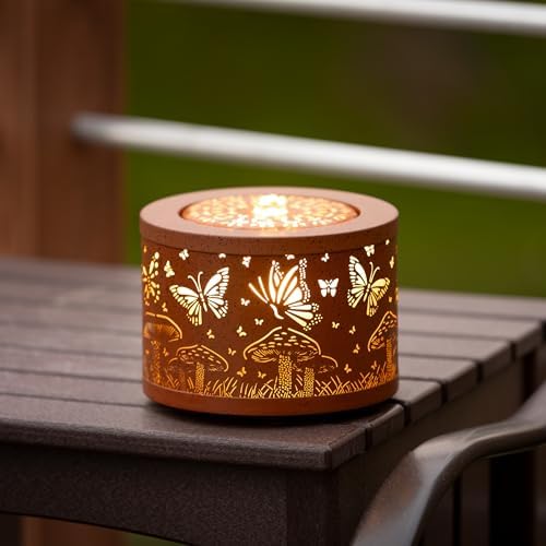 Sullivans Copper Butterfly Mushroom Tabletop Fountain