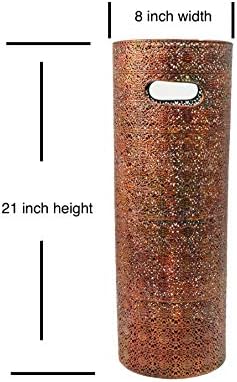 21 Inch Heavy Duty Metal Umbrella Stand - Durable and Stylish Organizer