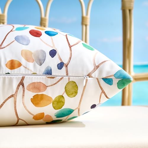 Wosendy Waterproof Throw Pillow Covers 18x18 Set of 2 Mustard Yellow