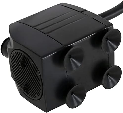 Sunnydaze 200 GPH Submersible Fountain Pump with LED Light and Transformer