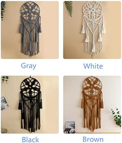 Handmade Dream Catcher Tapestry with Tassels 12x32 Inch