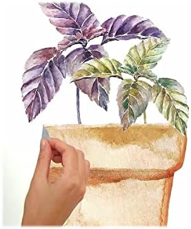 RoomMates RMK3652SCS Watercolor Potted Herbs Wall Decals