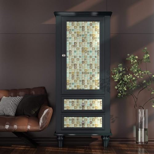 Livelynine Green Mosaic Peel and Stick Wall Sticker