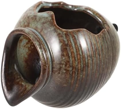 TOYANDONA Compact Ceramic Spitter Fountain for Garden Decor