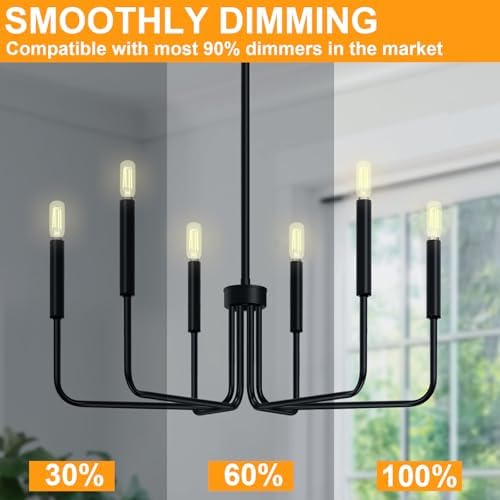 Porbench E12 LED Bulb 6W Dimmable 8Pack