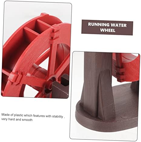 BESPORTBLE Miniature Rotating Water Wheel Fountain Decor