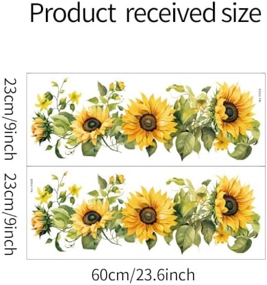 Small Fresh Sunflower Wall Decal for Chic Room Decor