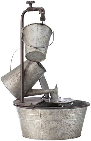 Alpine Corporation YHL106 3-Tiered Garden Tools Fountain
