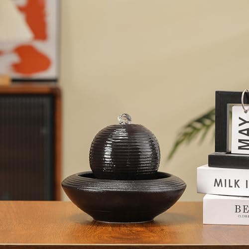 Ceramic Tabletop Fountain for Home and Office Decor