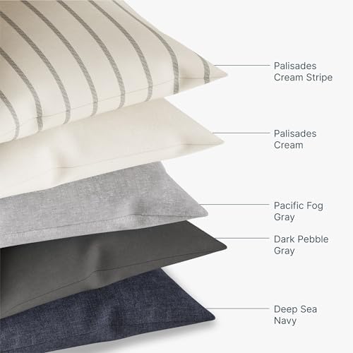Outer Outdoor Throw Pillow Dark Pebble Gray 12x20