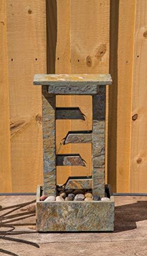 Kenroy Home 51046SL Green Slate Table Fountain