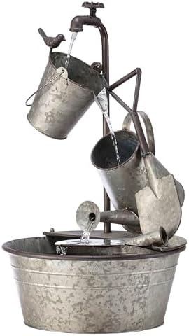 Alpine Corporation YHL106 3-Tiered Garden Tools Fountain