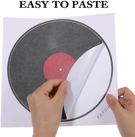 8 Pcs Vinyl Record Wall Decor Stickers