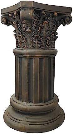 OUTOUR Dark Bronze Magnesium Corinthian Column Pedestal 238 High