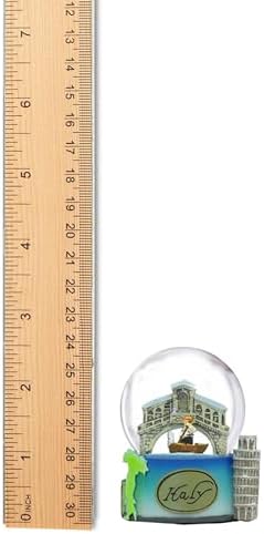 Italy Snow Globe with Rome Pisa Venice