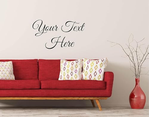 Custom Text Vinyl Wall Decal - Personalized Lettering - Indoor Removable Decal Art