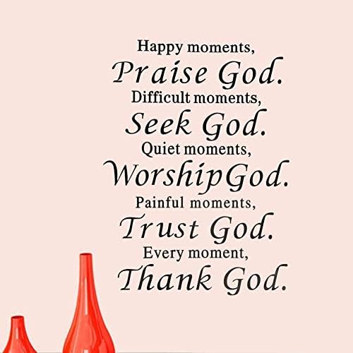 Maydahui Bible Verse Wall Decals 17x23 Inch Pack of 4