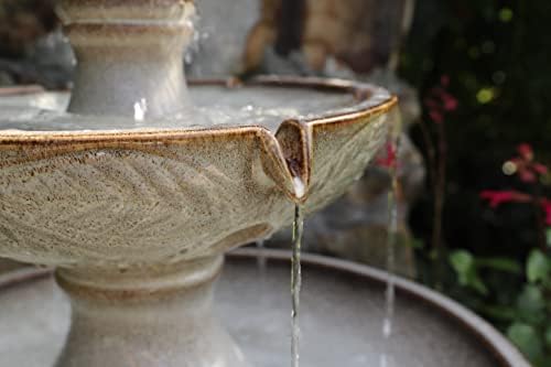 Kenroy Home 50097IV Serene Tiered Fountain with Ivory Finish