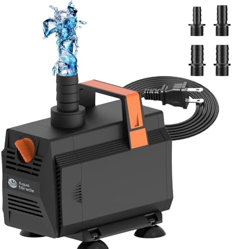 AquaMiracle 600GPH Submersible Pond Pump with Flow Control