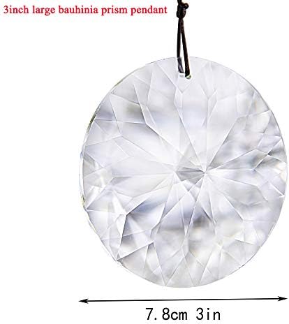 YU FENG Bauhinia Hanging Faceted Crystals Suncatcher Ornament