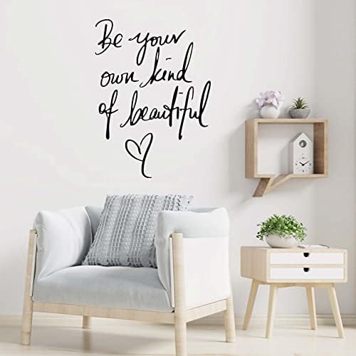 Inspirational Vinyl Wall Decals with Be Your Own Kind of Beautiful Quote