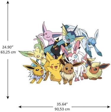 RoomMates Pokmon Eevee Evolutions Peel and Stick Wall Decals