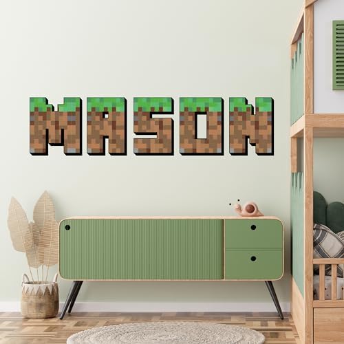 Customized Name Wall Decals for Gaming Room Decor