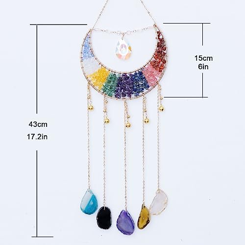 Dreamsum Crystal Agate Dream Catcher Tree of Life Wall Hanging